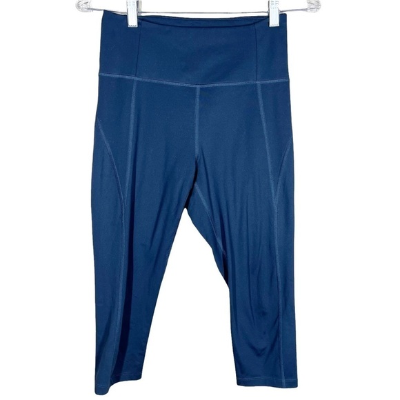 Girlfriend Collective Blue Crop Leggings Womens size medium - Picture 1 of 8